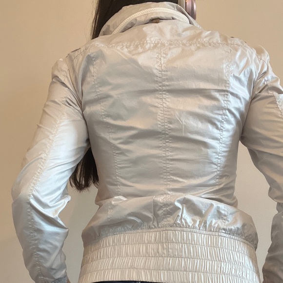 SOLD MACKAGE Ivory Packable Bomber Jacket Size: S - Picture 4 of 9